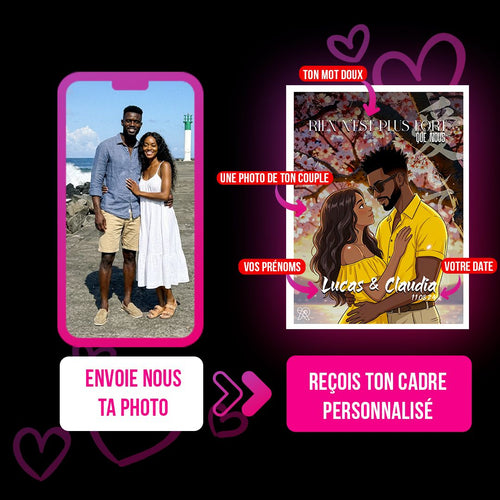 Notre histoire - Cadre Personnalisé